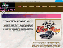 Tablet Screenshot of krusinklassics.net